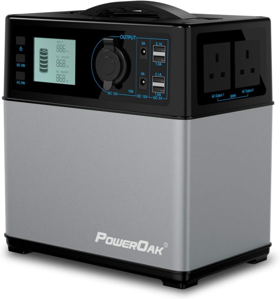 POWEROAK 400Wh – A Reliable and Versatile Portable Solar Power Generator for Emergencies and Camping