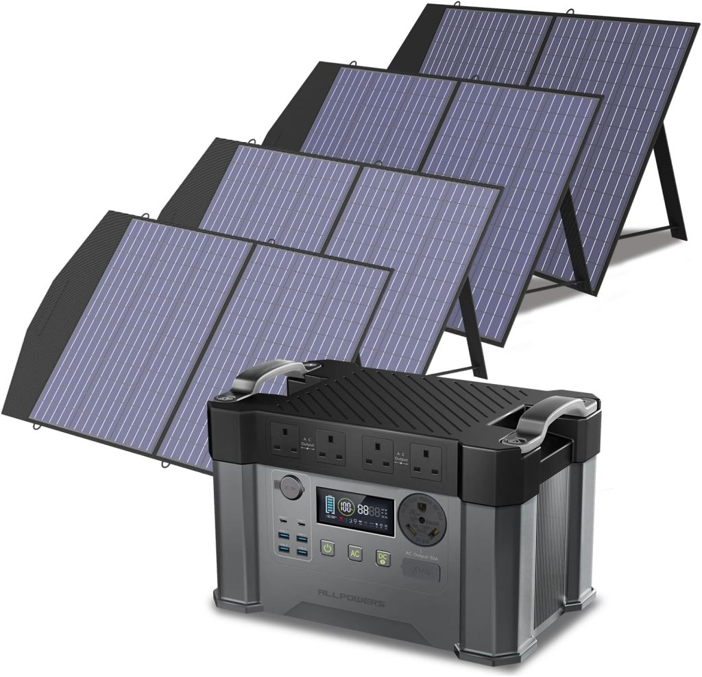 S2000 Pro Outdoor Generator with Solar Panels