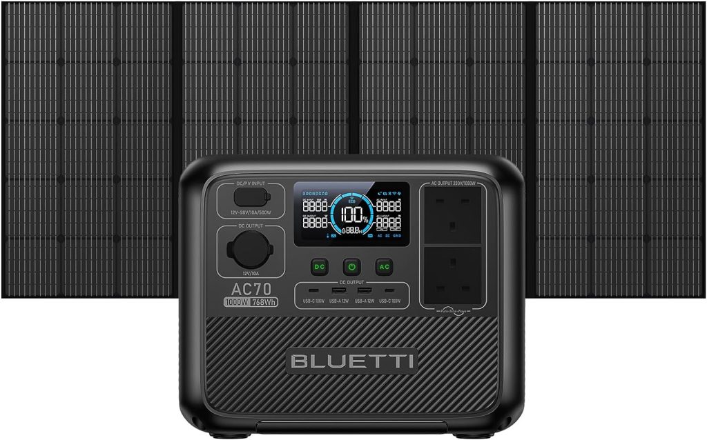 BLUETTI AC70 Portable Power Station: Reliable Power Solution