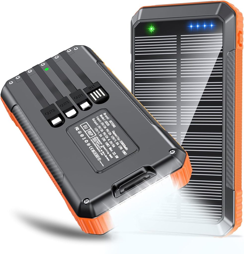 Solar Power Bank 33800mAh: Reliable Charging Solution